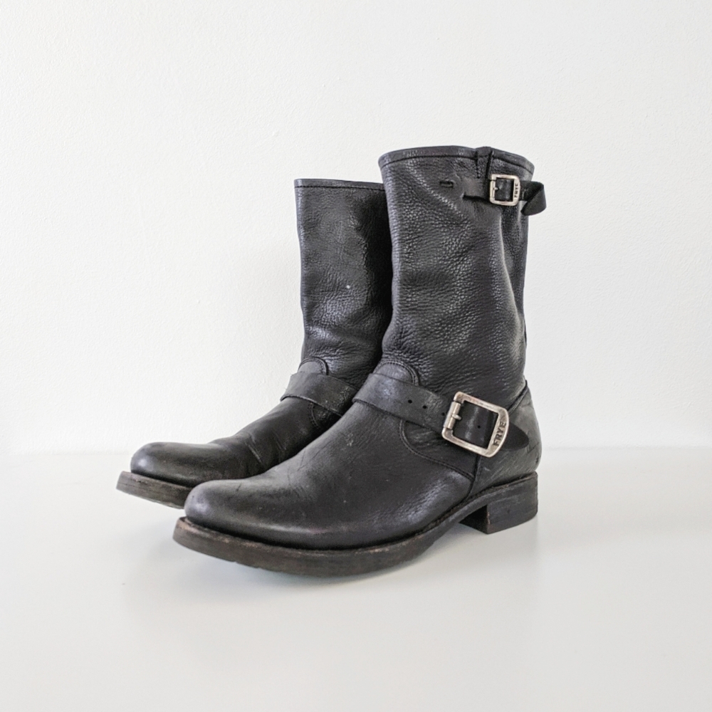 Frye Black Leather Boots